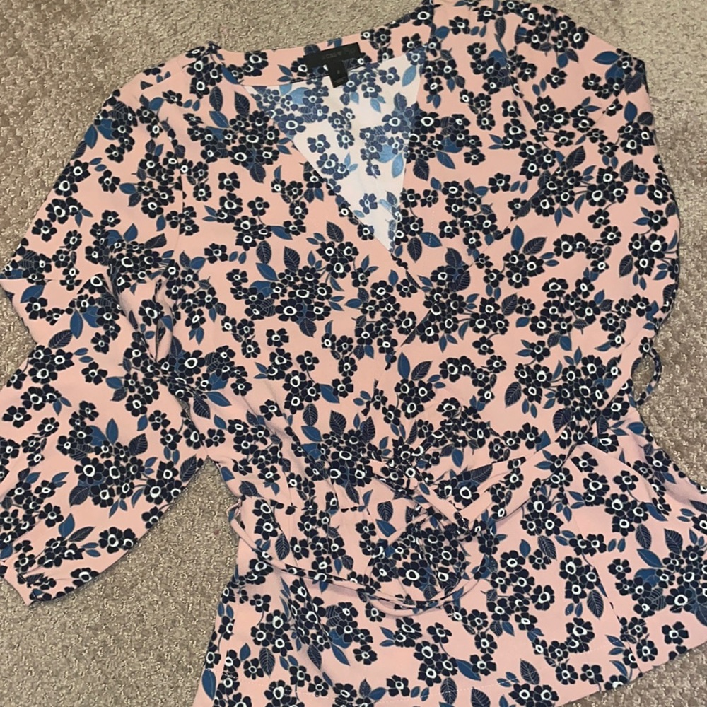 J.Crew peplum floral top